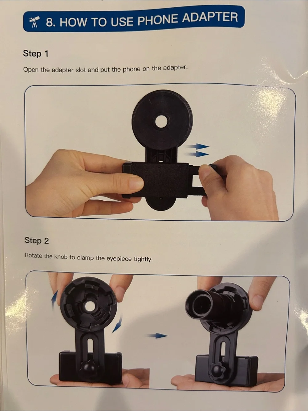 Free Soldier Black & White Telescope w/ Tripod-Compact Astronomical Telescope🤍